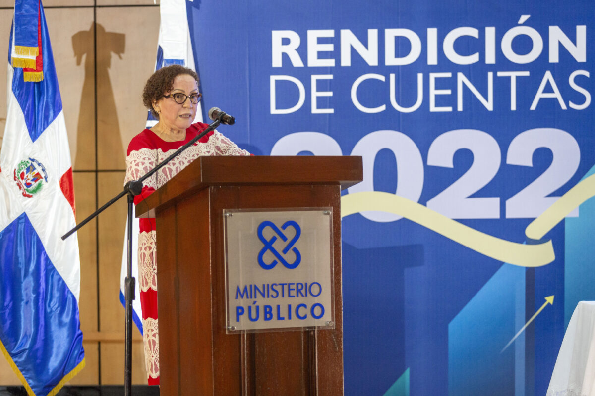 Procuradora Miriam Germán Brito destaca avance del Ministerio Público en acto de rendición de cuentas del año 2022
