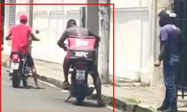 Policía aclara video viral de asalto contra repartidor de KFC ocurrió en Colombia y no en RD