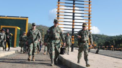 Ministro de Defensa visita Centro Entrenamiento Táctico en Sierra Prieta