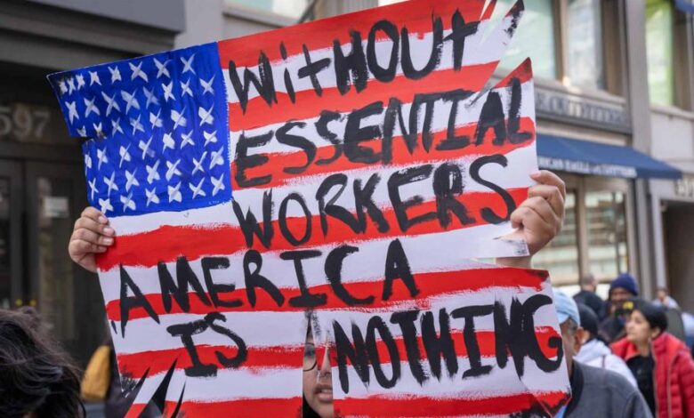 Indocumentados reclaman Derecho a Empleo en EE.UU durante conmemoración del Día del Trabajador