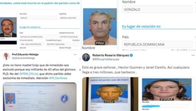Danilo Medina y otros dirigentes peledeístas aparecen inscritos en padrón del PRM