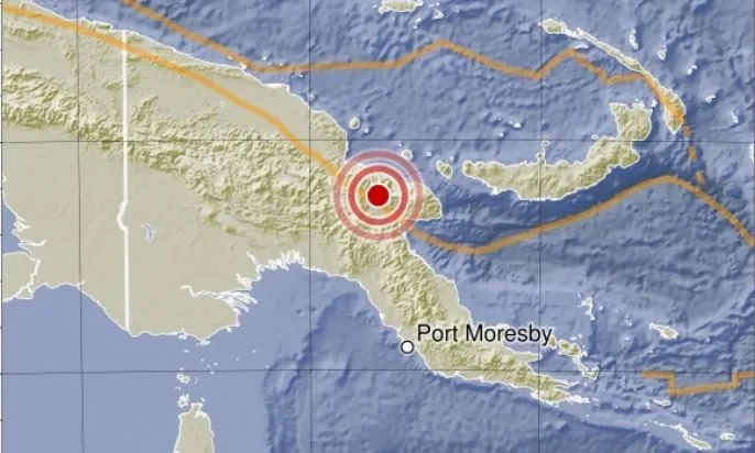Un terremoto de 6,5 sacude costa de Nueva Guinea