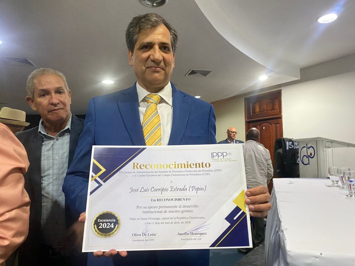 Colegio Dominicano de Periodistas reconoce a Pepín Corripio por sus aportes a la Prensa